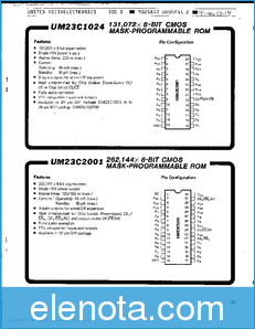 UMC UM23C1024 datasheet