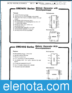 UMC UM3491 datasheet
