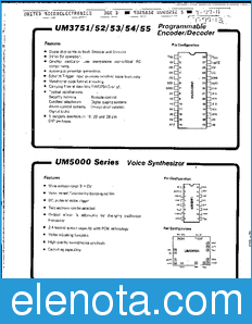 UMC UM3751 datasheet