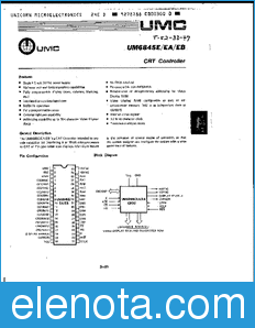UMC UM6845R datasheet