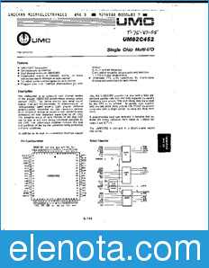 UMC UM82C452 datasheet