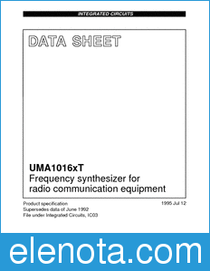 Philips UMA1016 datasheet