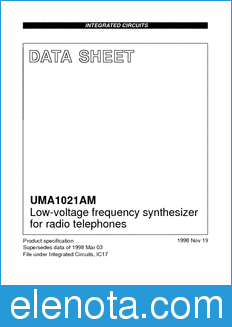 Philips UMA1021AM datasheet
