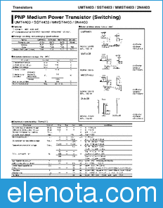 Rohm UMT4403 datasheet