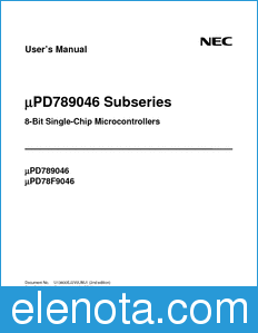 NEC UPD789046 datasheet