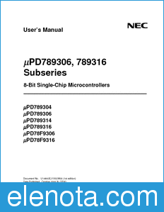 NEC UPD789304 datasheet