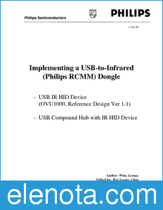 Philips USB-IR_DONGLE datasheet