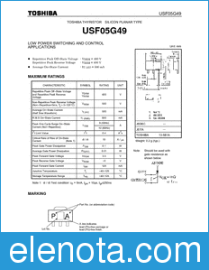 Toshiba USF05G49 datasheet