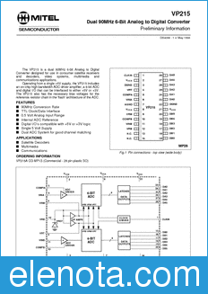 Zarlink Semiconductor VP215 datasheet