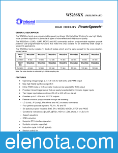 Winbond W523S80 datasheet