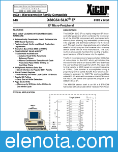 Xicor X88C64 datasheet
