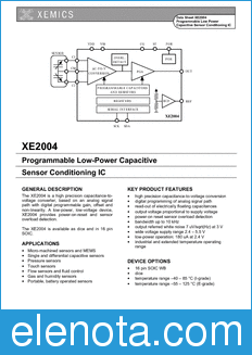 Xemics XE2004 datasheet