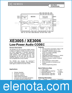 Xemics XE3005 datasheet