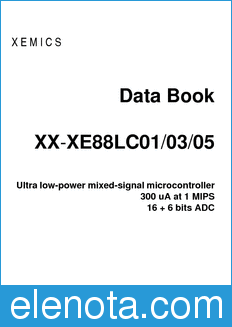 Xemics XX-XE88LC01/03/05 datasheet