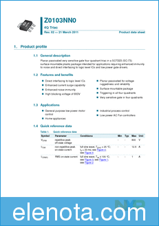 NXP Z0103NN0 datasheet
