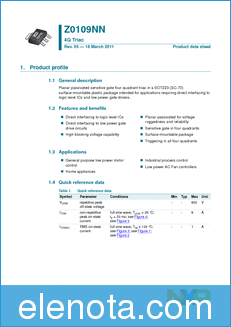 NXP Z0109NN datasheet