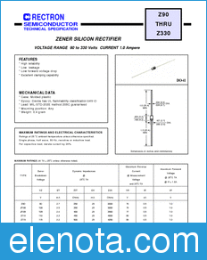 Rectron Z105A-B datasheet