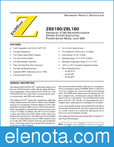 Zilog Z180 datasheet