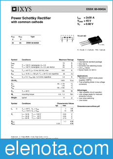 IXYS dssk 60-0045a