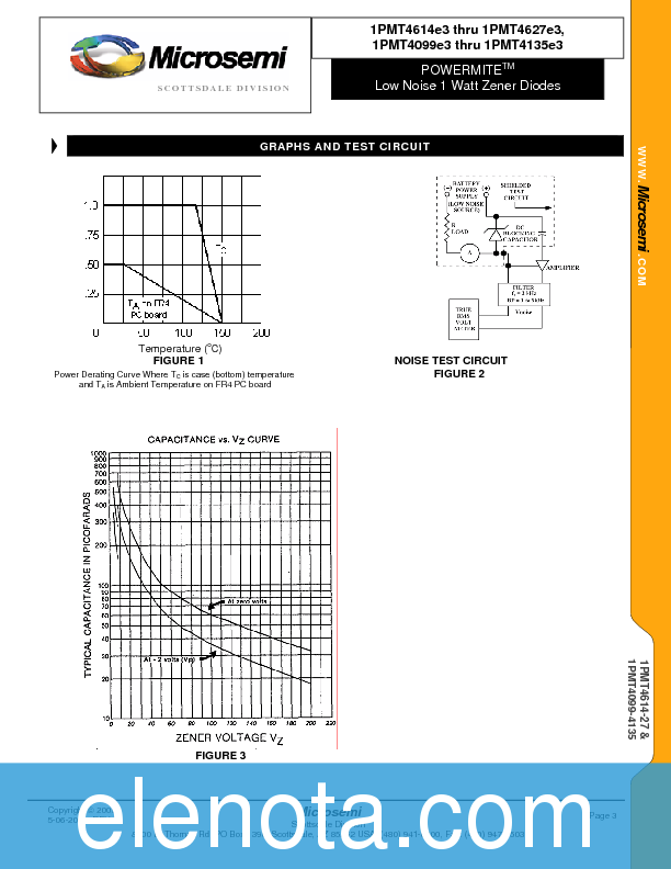 1PMT4134 Datasheet PDF (114 KB) Microsemi | Pobierz z Elenota.pl