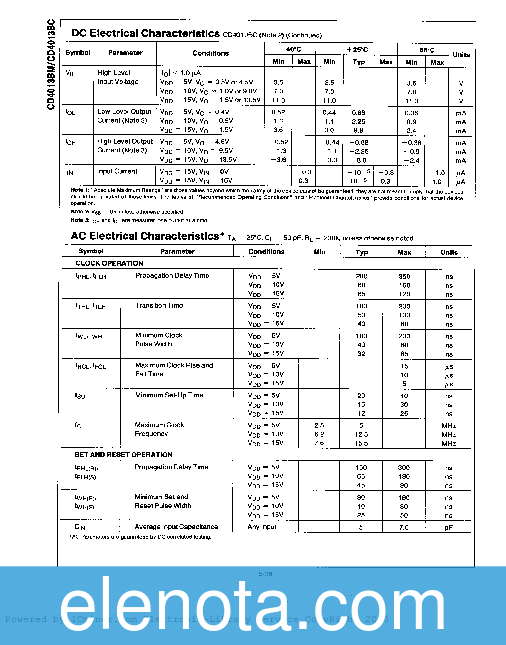 4013 (CD4013) Datasheet PDF (139 KB) National Semiconductor | Pobierz z ...
