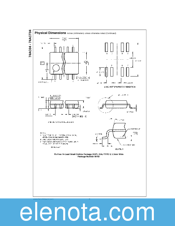 74AC04 Datasheet PDF (103 KB) Fairchild | Pobierz z Elenota.pl