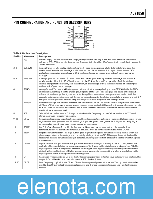 AD71056 Datasheet PDF (406 KB) Analog Devices | Pobierz z Elenota.pl