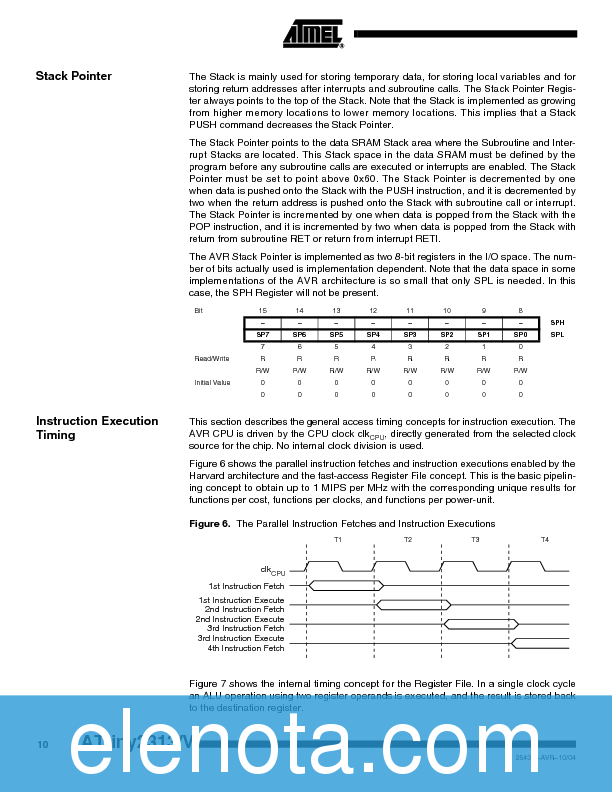 ATTINY2313/V Datasheet PDF (1.77 MB) Atmel | Pobierz z Elenota.pl