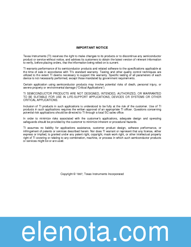 APPLICATION NOTE Datasheet PDF (32 KB) Texas Instruments | Pobierz z ...