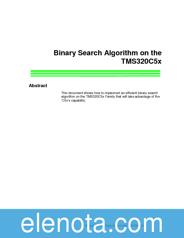 APPLICATION NOTE Datasheet PDF (32 KB) Texas Instruments | Pobierz z ...