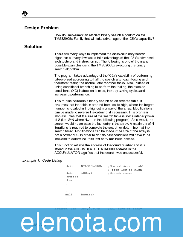APPLICATION NOTE Datasheet PDF (32 KB) Texas Instruments | Pobierz z ...