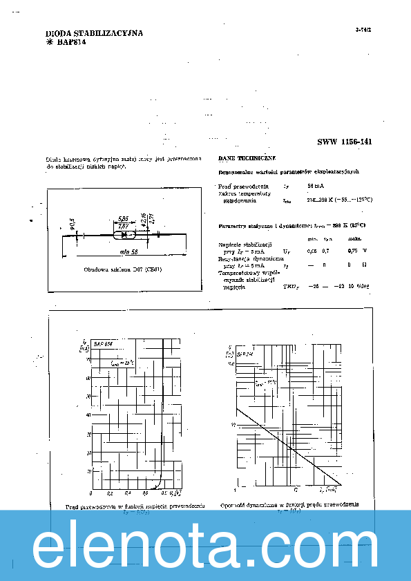 BAP814 Datasheet PDF (101 KB) CEMI | Pobierz z Elenota.pl