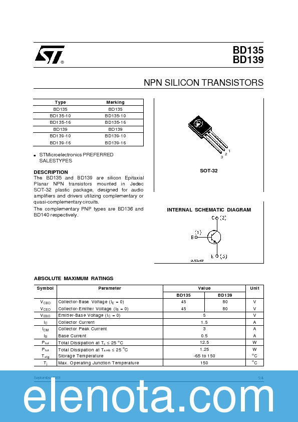 Bd139 Transistor Datasheet Pdf