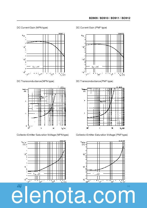 BD911 Datasheet PDF (97 KB) STMicroelectronics | Pobierz z Elenota.pl