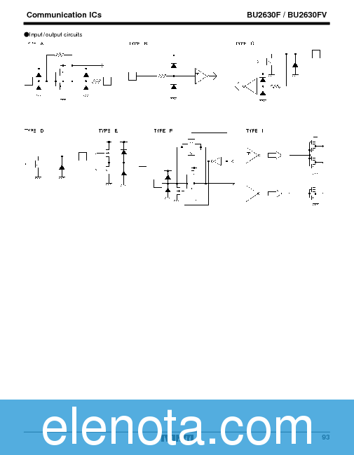 BU2630F Datasheet PDF (143 KB) Rohm | Pobierz z Elenota.pl