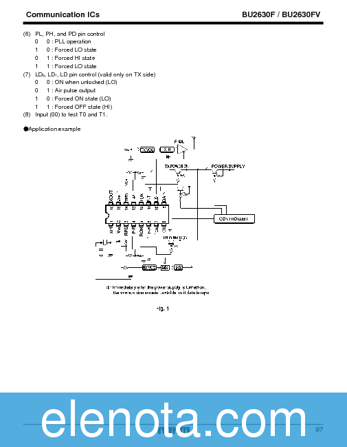 BU2630F Datasheet PDF (143 KB) Rohm | Pobierz z Elenota.pl