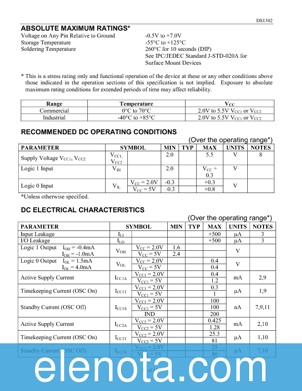 DS1302 Datasheet PDF (212 KB) Maxim | Pobierz z Elenota.pl