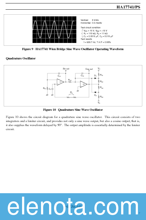 HA17741 Datasheet PDF (88 KB) Hitachi | Pobierz z Elenota.pl