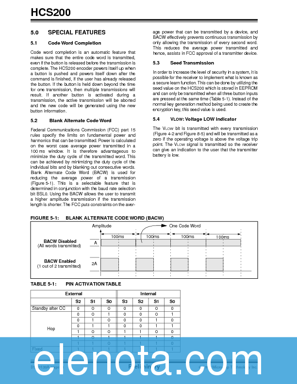 HCS200 Datasheet PDF (194 KB) Microchip | Pobierz z Elenota.pl