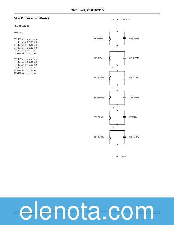 HRF3205 Datasheet PDF (191 KB) Fairchild | Pobierz z Elenota.pl