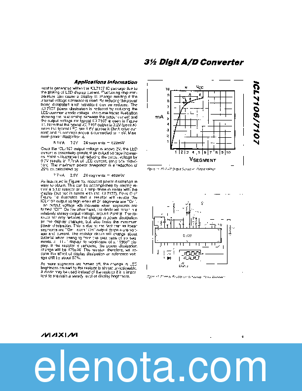 ICL7106 Datasheet PDF (544 KB) Maxim | Pobierz z Elenota.pl