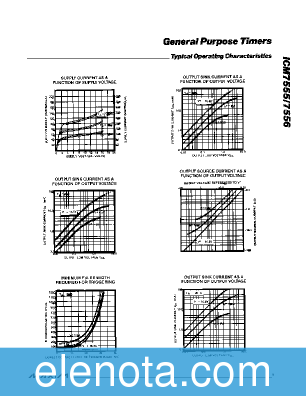 ICM7555 Datasheet PDF (326 KB) Maxim | Pobierz z Elenota.pl