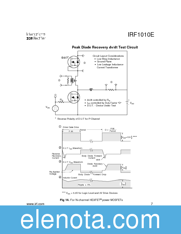 IRF1010E Datasheet PDF (196 KB) International Rectifier | Pobierz z ...