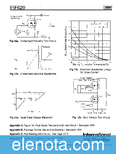 IRF620 Datasheet PDF (176 KB) International Rectifier | Pobierz z ...