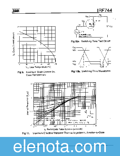 IRF744 Datasheet PDF (208 KB) International Rectifier | Pobierz z ...