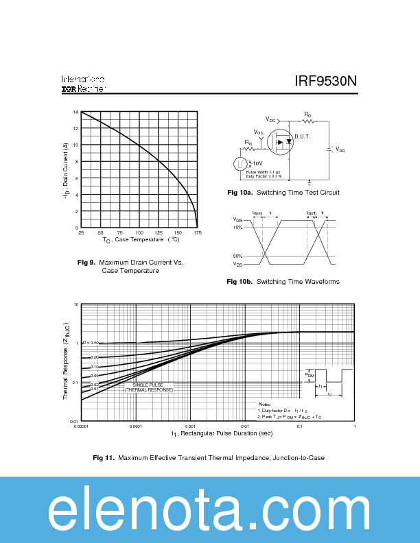IRF9530N Datasheet PDF (113 KB) International Rectifier | Pobierz z ...