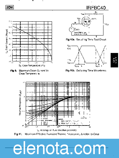 IRFBC40 Datasheet PDF (179 KB) International Rectifier | Pobierz z ...