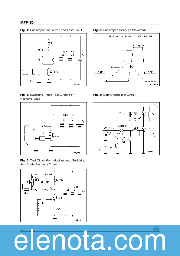 IRFP450 Datasheet PDF (89 KB) STMicroelectronics | Pobierz z Elenota.pl