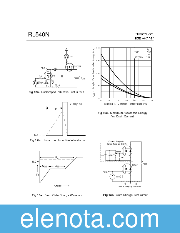 IRL540N Datasheet PDF (132 KB) International Rectifier | Pobierz z ...