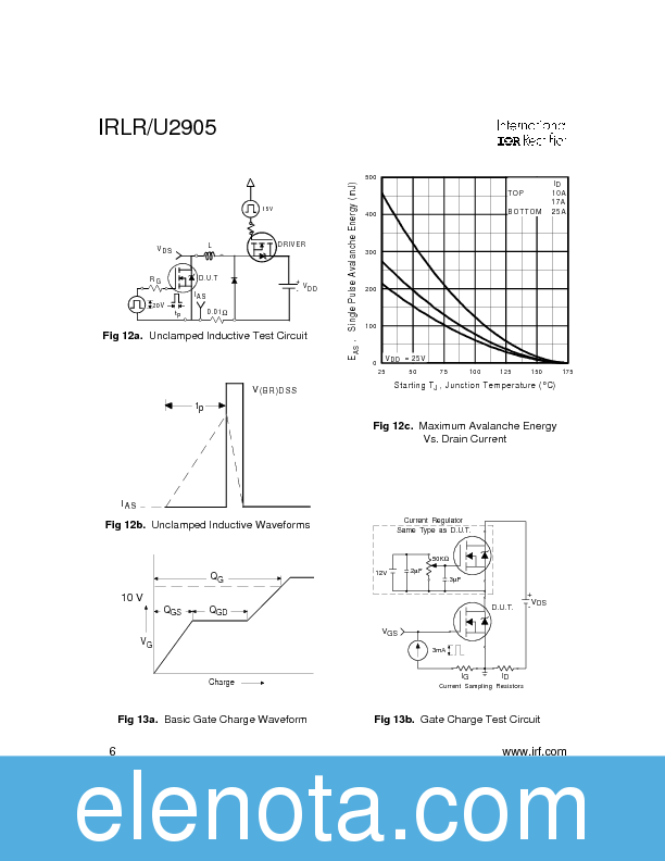 IRLR2905 Datasheet PDF (135 KB) International Rectifier | Pobierz z ...
